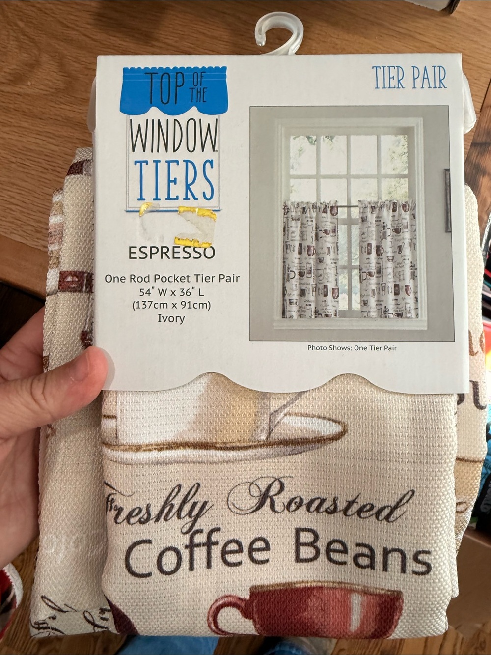 Espresso Ivory Kitchen Tier Pair